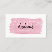 Pinselstrich für Wasserfarben Signature-SkriptSalo Visitenkarte (Vorderseite)