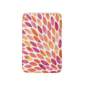 Pinselstrich, gelb und orange badematte (Vorderseite Vertikal)