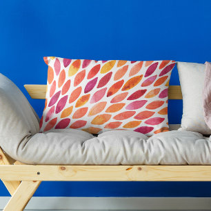 Pinselstrich, gelb und orange dekokissen