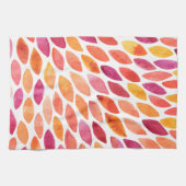 Pinselstrich, gelb und orange geschirrtuch (Horizontal)