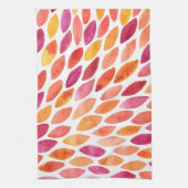 Pinselstrich, gelb und orange geschirrtuch (Vertikal)