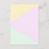 Pinselstrich, geometrisch nach Hochzeiten Begleitkarte (Rückseite)