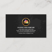 Pinselstrich Graffiti Visitenkarte (Rückseite)