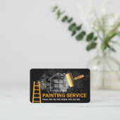 Pinselstrich Graffiti-Wand Visitenkarte (Stehend Vorderseite)