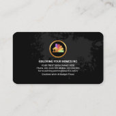 Pinselstrich Graffiti-Wand Visitenkarte (Rückseite)