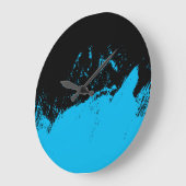 Pinselstrich Große Wanduhr (Winkel)