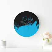 Pinselstrich Große Wanduhr (Zuhause)