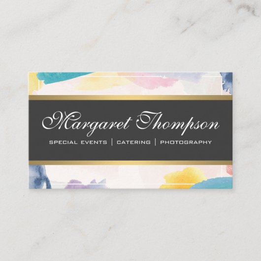 Pinselstrich Hintergrund Visitenkarte (Vorderseite)