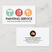 Pinselstrich in Pastellfarben Visitenkarte (Vorne/Hinten)