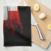 Pinselstrich, Landesflagge Geschirrtuch (Viertel Falte)