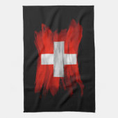 Pinselstrich, Landesflagge Geschirrtuch (Vertikal)