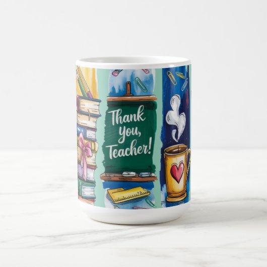 Pinselstrich-Lehrer Kaffeetasse (Mittel)