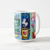 Pinselstrich-Lehrer Kaffeetasse (VorderseiteRechts)