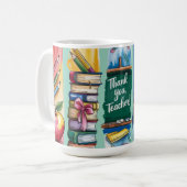 Pinselstrich-Lehrer Kaffeetasse (Vorderseite Links)