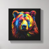 Pinselstrich Leinwanddruck (Vorderseite)