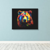 Pinselstrich Leinwanddruck (Insitu (Holzboden))