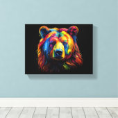 Pinselstrich Leinwanddruck (Insitu (Holzboden))