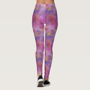 Pinselstrich lila Yoga-Leggings Leggings