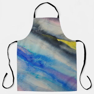 Pinselstrich, Malerei Abstrakte Aquarellfarbe Schürze