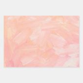 Pinselstrich mit abstraktem Rosa Geschenkpapier Set (Vorderseite 2)