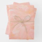 Pinselstrich mit abstraktem Rosa Geschenkpapier Set (Beispiel)