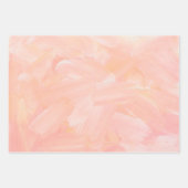 Pinselstrich mit abstraktem Rosa Geschenkpapier Set (Vorderseite)