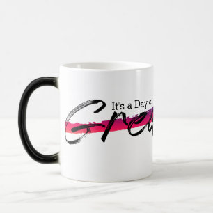 Pinselstrich Motivationszitat Tasse