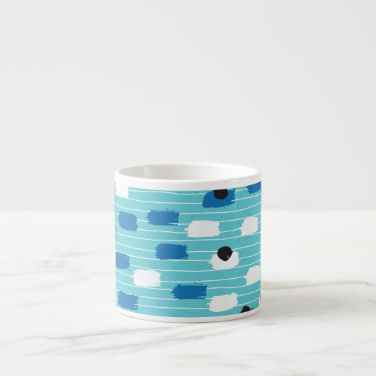 Pinselstrich nahtlos, handgezeichnet. espressotasse (Vorderseite)