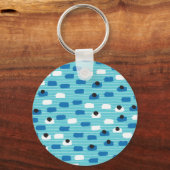 Pinselstrich nahtlos, handgezeichnet. schlüsselanhänger (Rückseite)