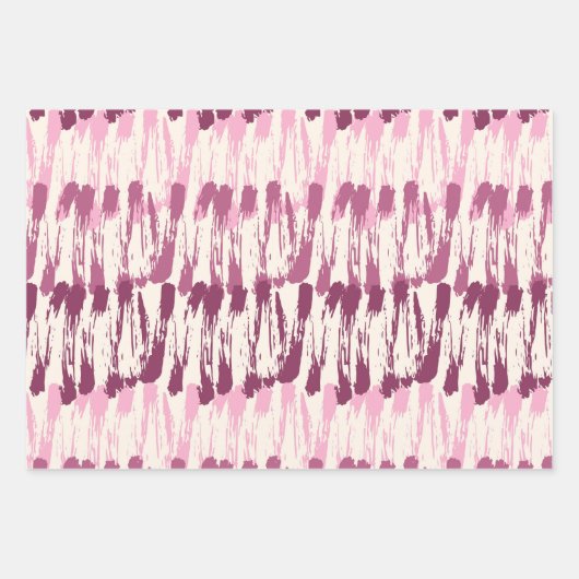 Pinselstrich, nasse Farbe, trockene Pinsel, blau, Geschenkpapier Set (Vorderseite)