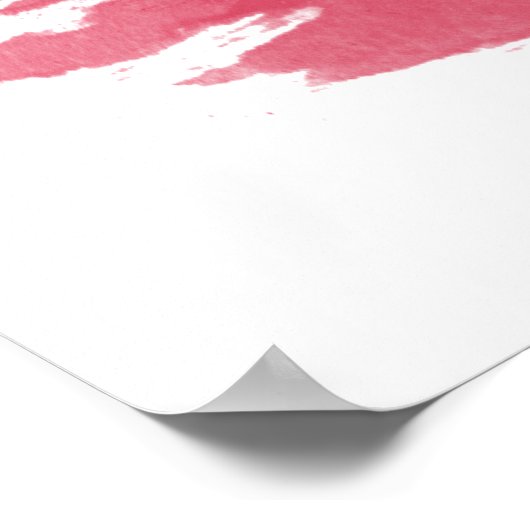 Pinselstrich, Nationalflagge Poster (Ecke)