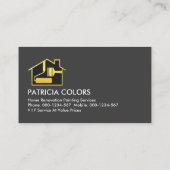 Pinselstrich Paint-Spritzer Visitenkarte (Rückseite)