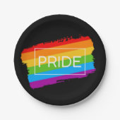 Pinselstrich Pappteller (Vorderseite)