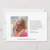 Pinselstrich Party Editable Color Abschluss Einlad Ankündigung (Rückseite)