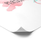 Pinselstrich Personalisiertes benutzerdefiniertes Poster (Ecke)