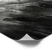 Pinselstrich Pferd Sturm Poster (Ecke)
