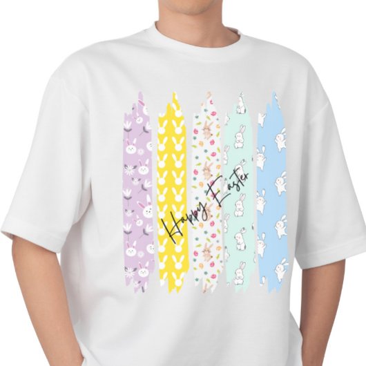 Pinselstrich Pinselstrich Pastellfarbe Oster T-Shirt