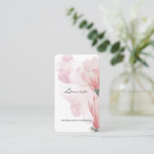 Pinselstrich, Pinselstrich und Blume, Business c Visitenkarte (Stehend Vorderseite)