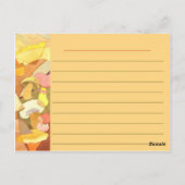 Pinselstrich Postkarte (Rückseite)