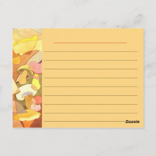 Pinselstrich Postkarte (Rückseite)