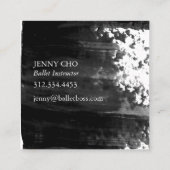 Pinselstrich Quadratische Visitenkarte (Rückseite)