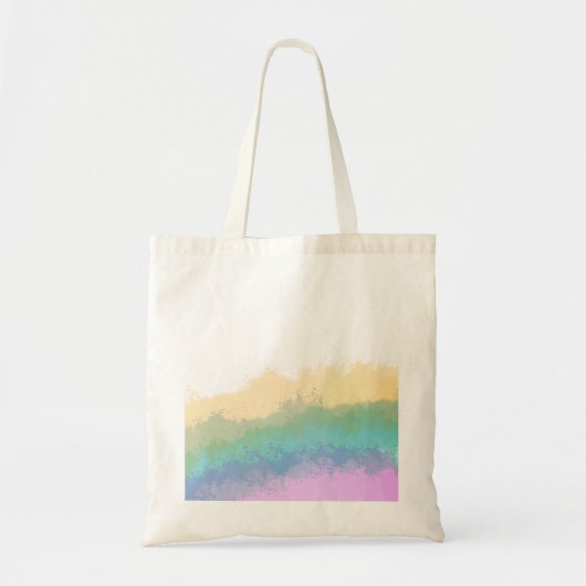 Pinselstrich Regenbogen Wasserfarbe Tragetasche (Vorne)