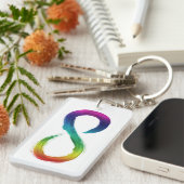 Pinselstrich Schlüsselanhänger (Vorderseite rechts)