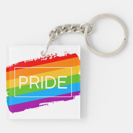 Pinselstrich Schlüsselanhänger (Rückseite)