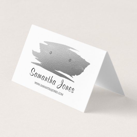 Pinselstrich, Schmuckkarte Visitenkarten (Vorderseite)