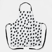 Pinselstrich, schwarz und weiß schürze (Vorderseite)