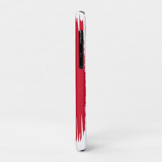 Pinselstrich Spanien Fahne Case-Mate iPhone Hülle (Hinten/Links)