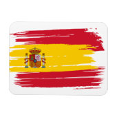 Pinselstrich Spanien Fahne Magnet (Horizontal)