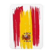 Pinselstrich Spanien Fahne Magnet (Vertikal)
