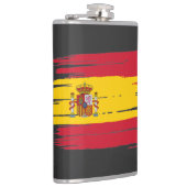 Pinselstrich Spanienflagge Flachmann (Rechts)